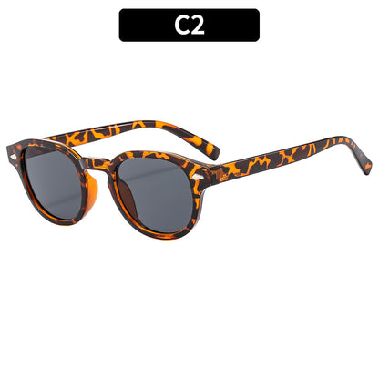 Retro Round Frame Sunglasses Stylish UV400 Protection