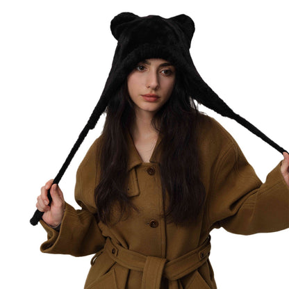 Cute Cat Ear Knitted Winter Warm Beanie Hat