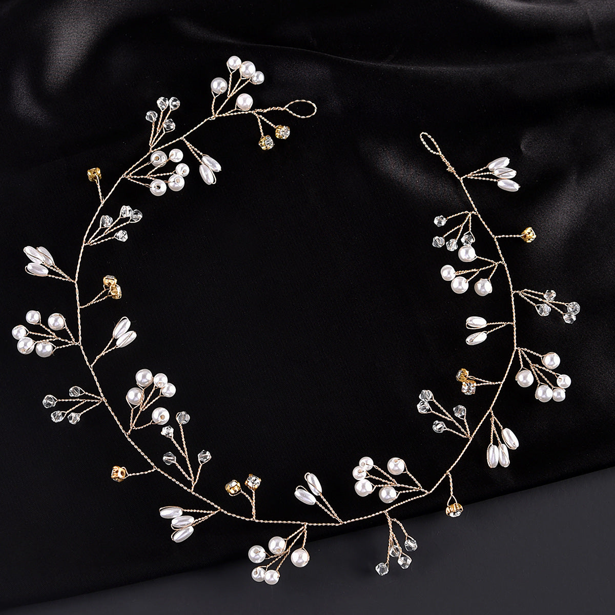 Handmade Pearl Headband Wedding Hairpiece