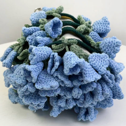 Handwoven Rose Bouquet Blanket Soft Plush Throw for Office Napping