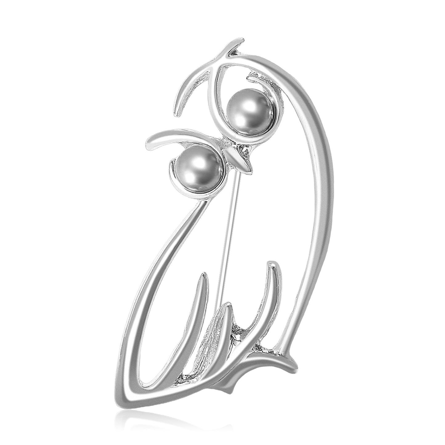 Creative Owl Brooch Minimalist Alloy Pin Fashion Accessory