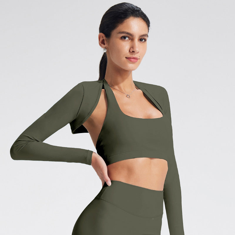Lightweight Long Sleeve Yoga Shrug for Women