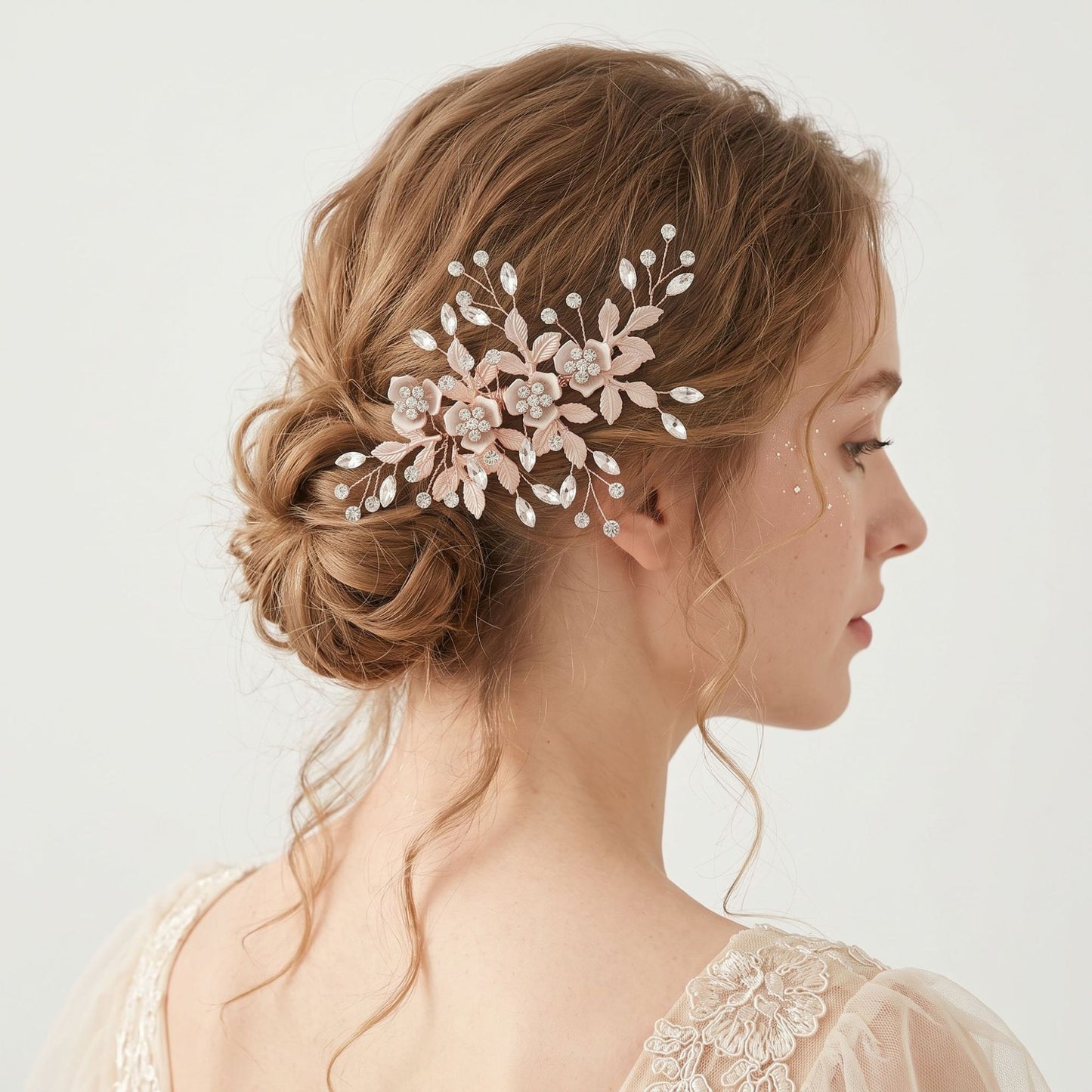 Elegant Handmade U-Shaped Hairpins with Rhinestones for Weddings