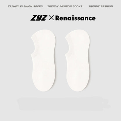 Socks Renaissance Style Mesh Cotton Antibacterial No Show