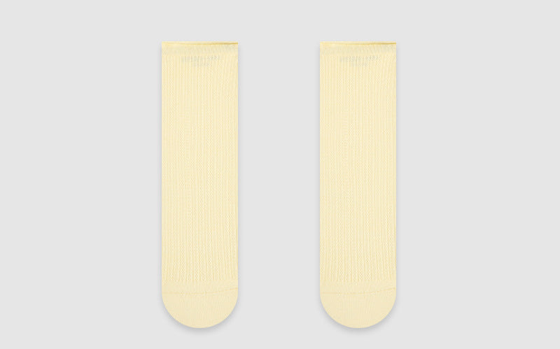 Mid Calf Renaissance Mesh Cotton Socks Breathable Casual