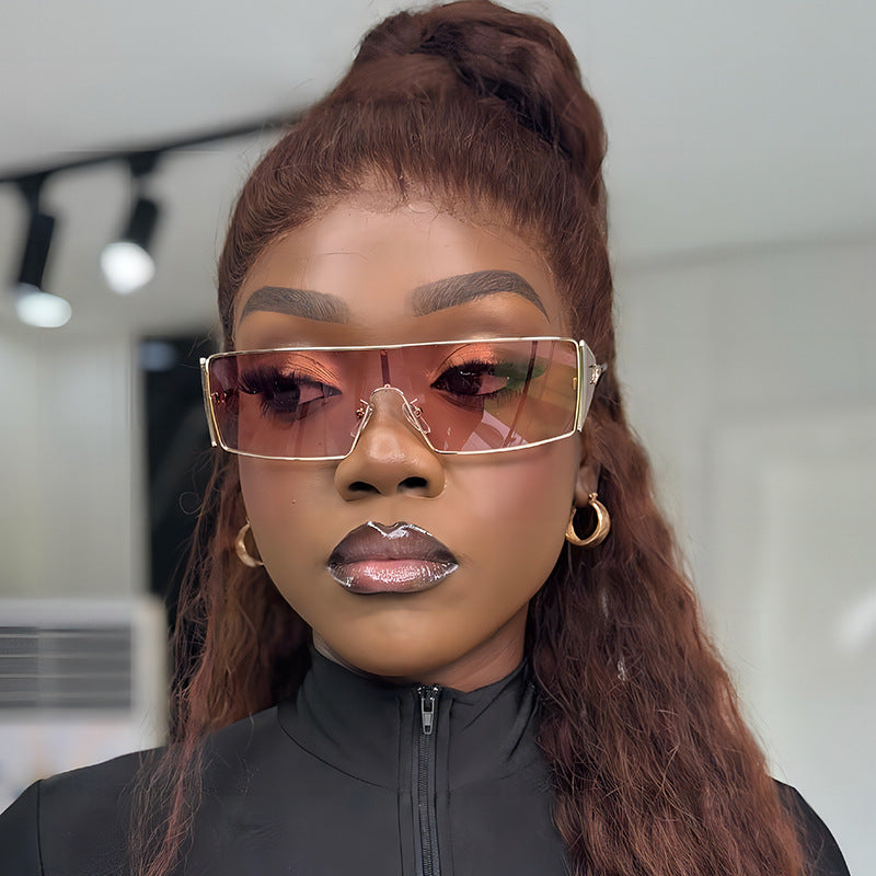 Trendy Metal Future Tech Sunglasses
