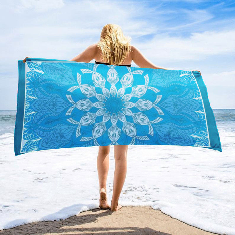 Printed Quick-Dry Microfiber Beach & Bath Towel