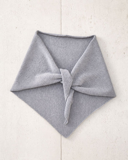 Solid Color Cashmere Wool Knitted Triangle Scarf for Women