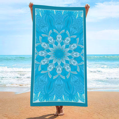 Custom Printed Devil's Eye Beach Towel Microfiber Camping Towel