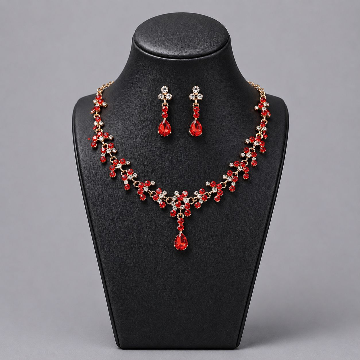 Luxury Bridal Jewelry Set with Pearl and Rhinestone for Weddings and Parties
