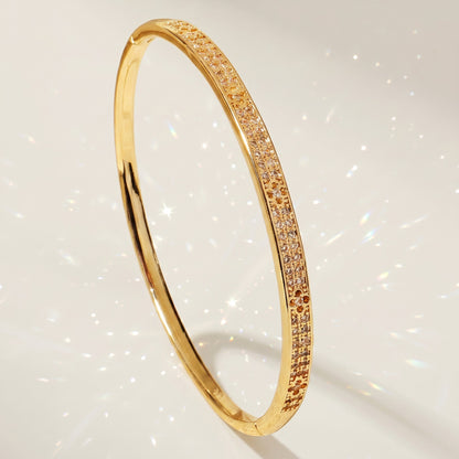 Stylish Open Cuff Bracelets with Zirconia for Weddings and Parties