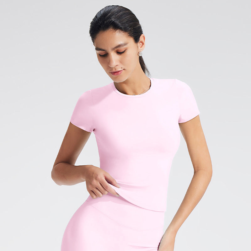 Skinny Fit Long Sleeve Yoga Top For Women - Moisture-Wicking Athletic Shirt