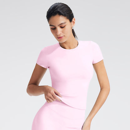 Skinny Fit Long Sleeve Yoga Top For Women - Moisture-Wicking Athletic Shirt