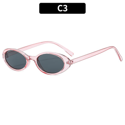 Retro Vintage Oval Sunglasses Stylish Outdoor Eyewear