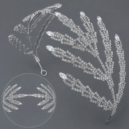 Luxury Rhinestone Bridal Headband for Wedding and Party