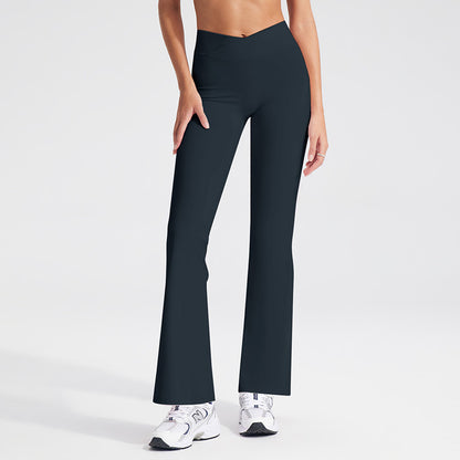 High-Waisted Flared Yoga Pants for Women - Breathable Casual Leggings