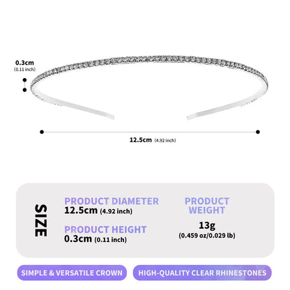 Crystal Rhinestone Headband for Women Stylish Everyday Accessory
