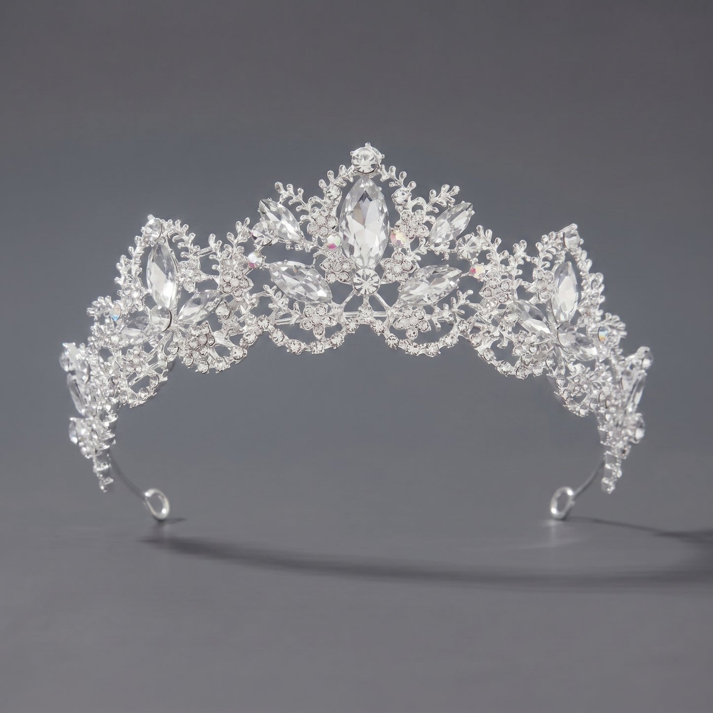 Luxury Rhinestone Princess Crown Headpiece for Birthdays and Weddings
