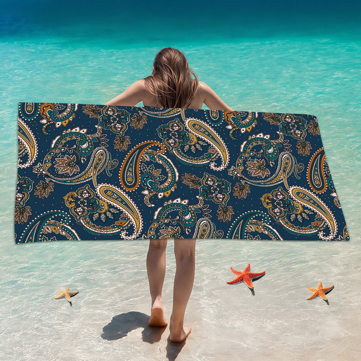 Printed Quick-Dry Microfiber Beach & Bath Towel