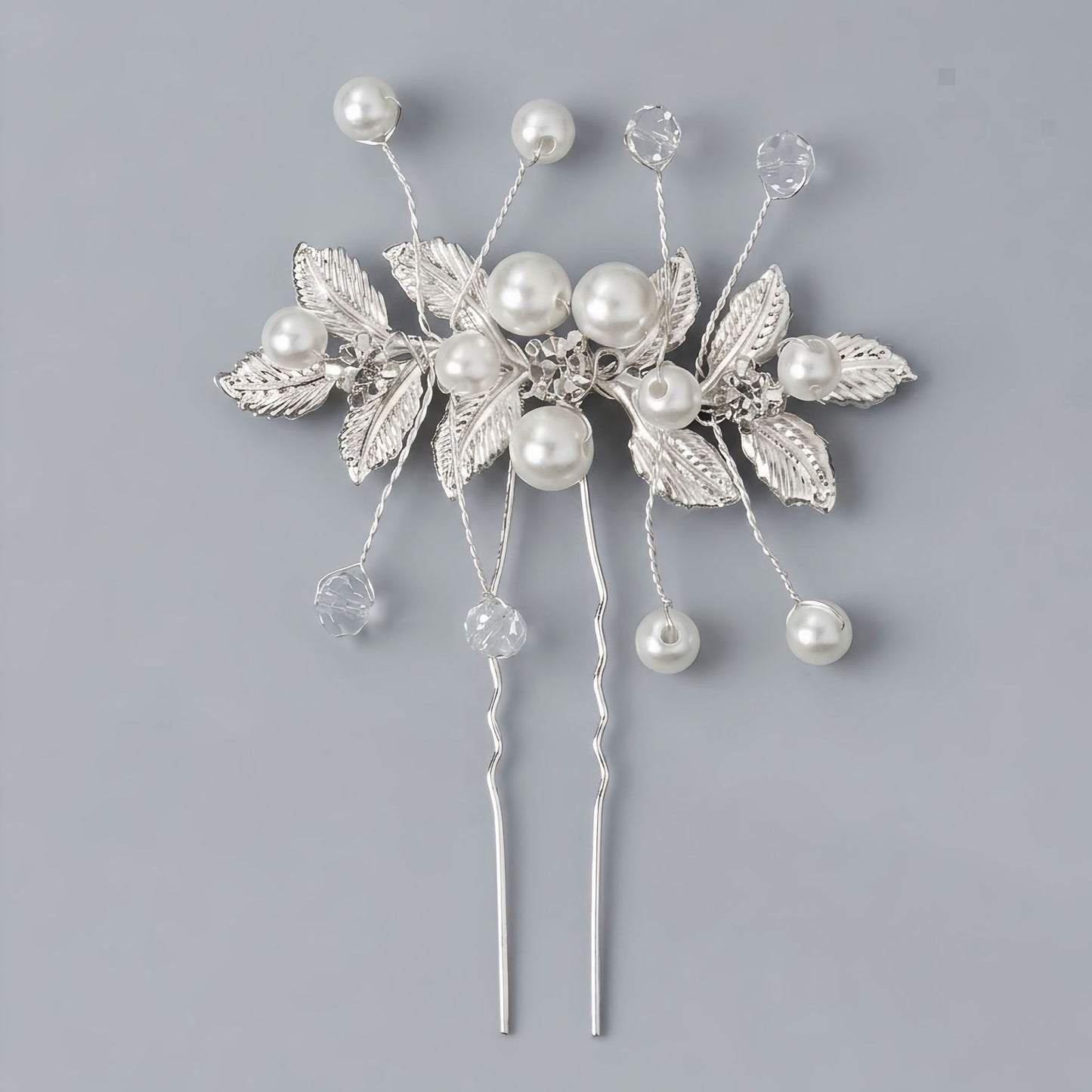 Exquisite Pearl and Crystal Flower Headpiece for Bridal Photoshoots