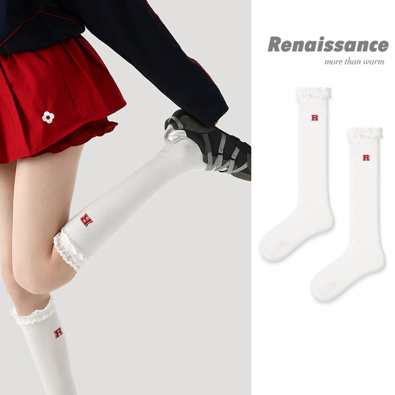 Socks Renaissance Striped Cotton Blend Mid Calf