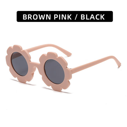 Trendy Kids' Sunglasses Cute Sunflower Design UV400 Protection