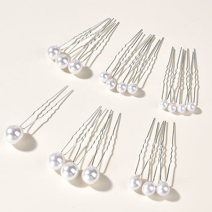 Vintage U Shaped Pearl Hairpins Bridal Accessories