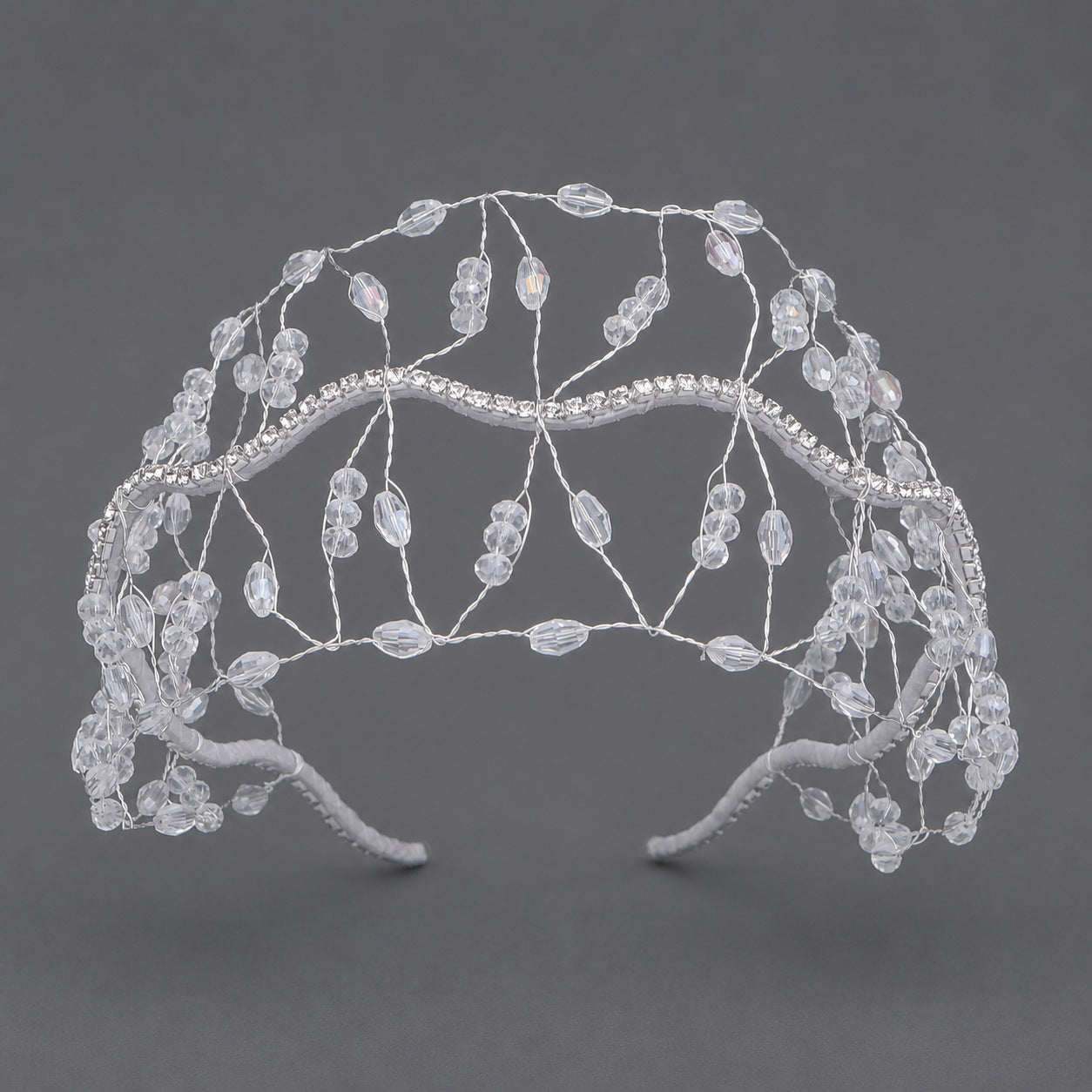 Handcrafted Crystal Beaded Headband Elegant Hair Accessory