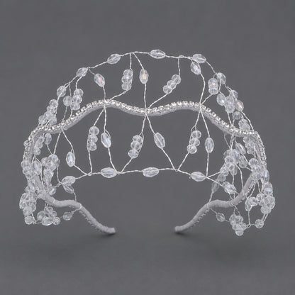 Handcrafted Crystal Beaded Headband Elegant Hair Accessory