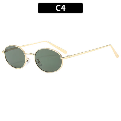 Retro Oval Hip Hop Fashion Sunglasses UV400 Outdoor Shades