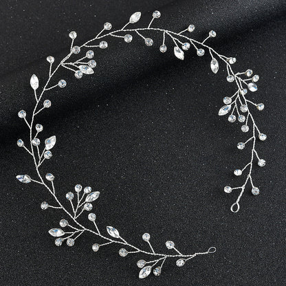 Handmade Glass Crystal Headband Bridal Wedding Hairpiece