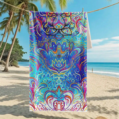 Ultra-Fine Microfiber Beach Towel Quick-Dry Bath Towel