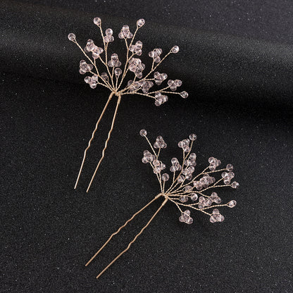 Starry Pearl Hair Clips Set of 2 Wedding Accessories
