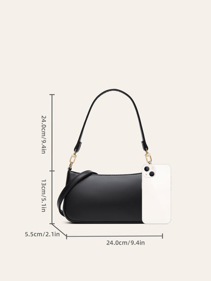 Vintage Chic PU Shoulder Bag