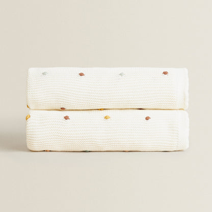 Cotton Woven Blanket with Fringe for Sofa and Napping