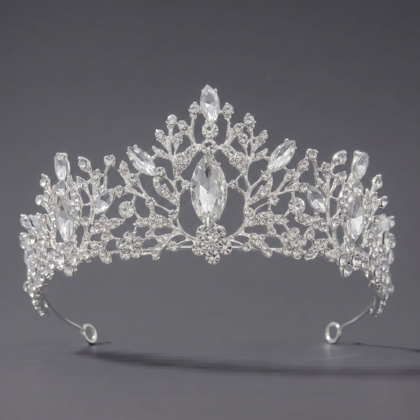Luxury Rhinestone Princess Crown Headpiece for Birthdays and Weddings