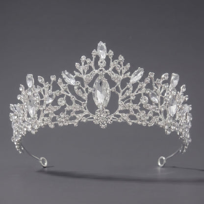Luxury Rhinestone Princess Crown Headpiece for Birthdays and Weddings
