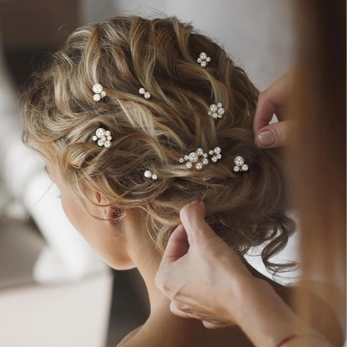 Vintage Leaf Pearl Hair Clips Bridal Hair Accessories