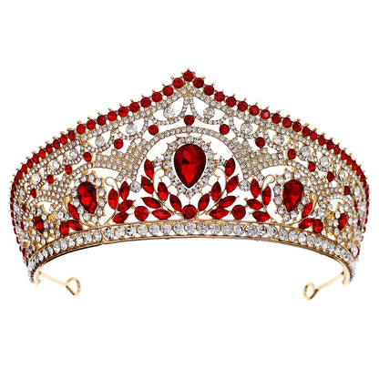 Luxury Rhinestone Crown Headpiece for Bridal and Party