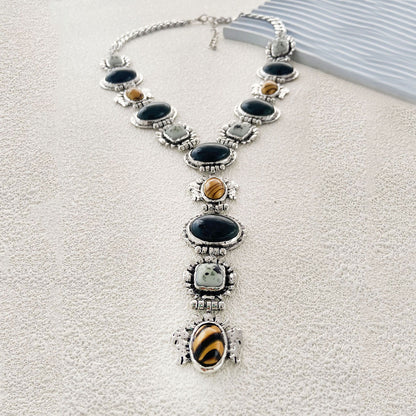 Necklace Geometric Resin Gem Pendant Everyday Casual