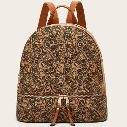 Fashionable Large Capacity Women’s Backpack with Cork Print