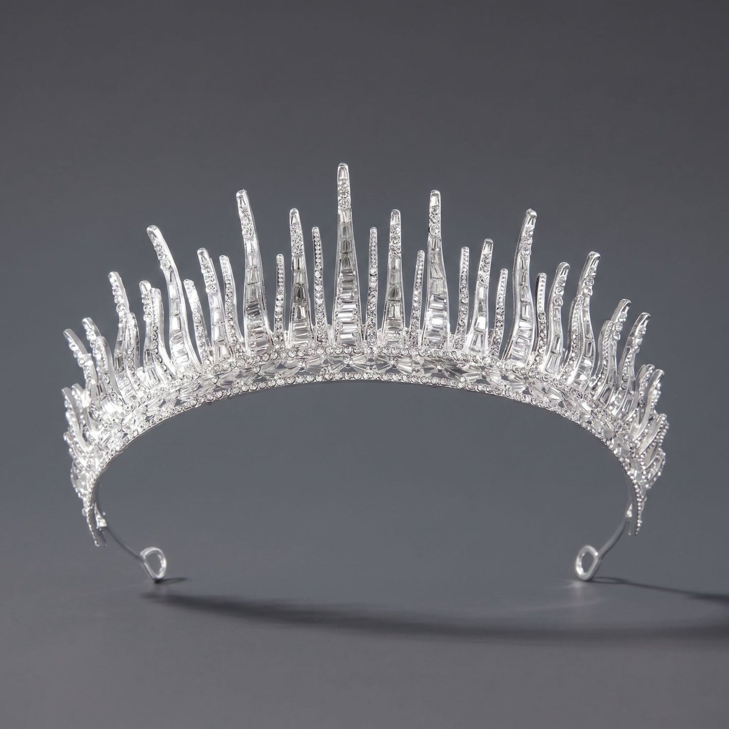 Luxury Rhinestone Princess Crown Headpiece for Birthdays and Weddings