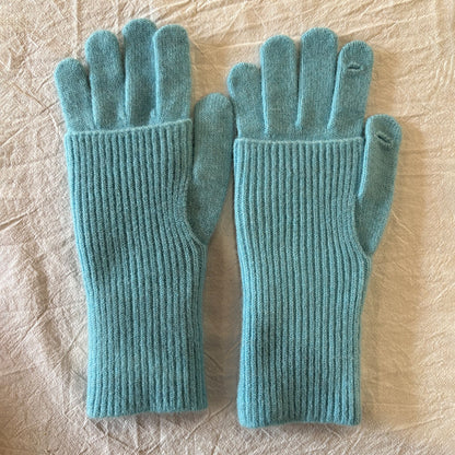 Women's Removable Touchscreen Wool-Blend Fingerless Gloves