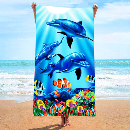 Custom Printed Devil's Eye Beach Towel Microfiber Camping Towel