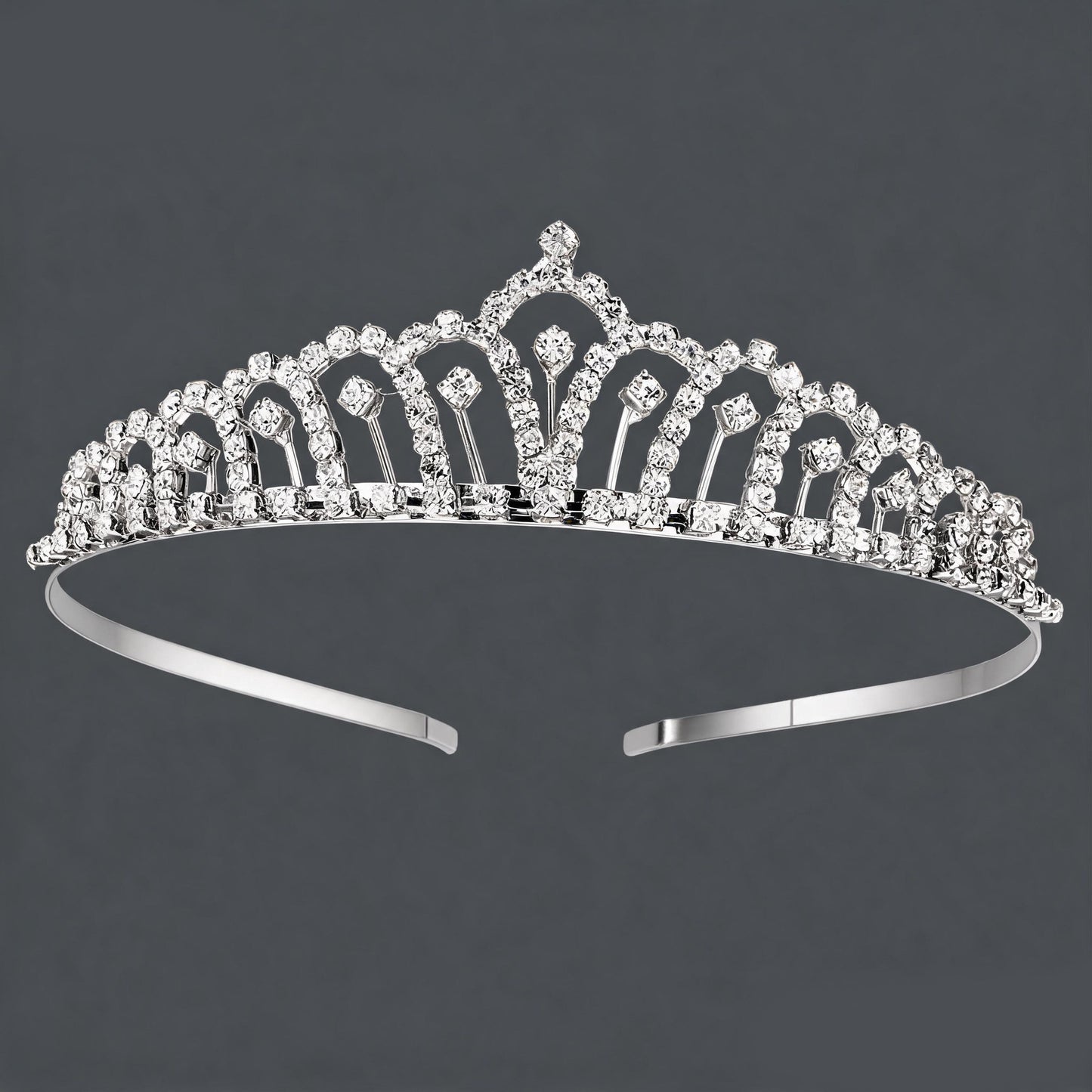 Luxury Rhinestone Princess Crown Headpiece for Birthdays and Weddings