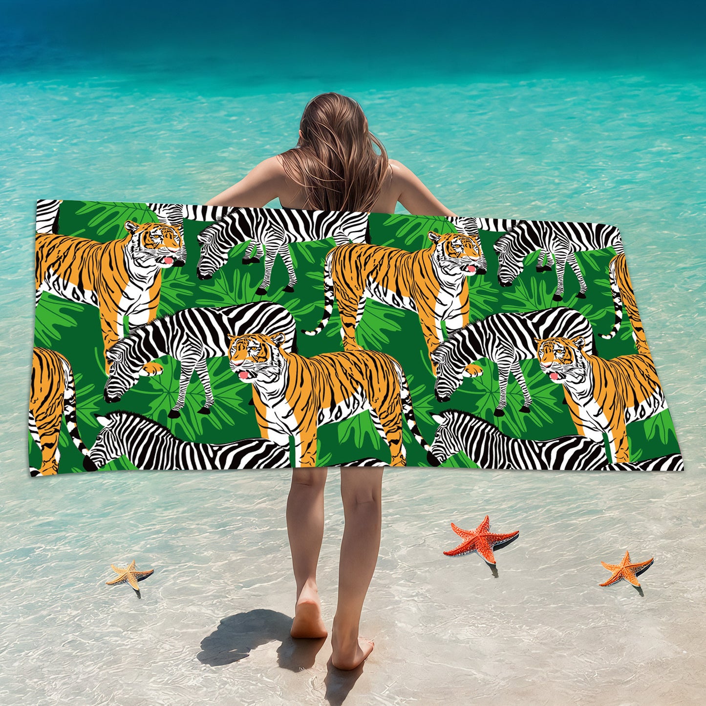 Customized Microfiber Beach Towel with Digital Print
