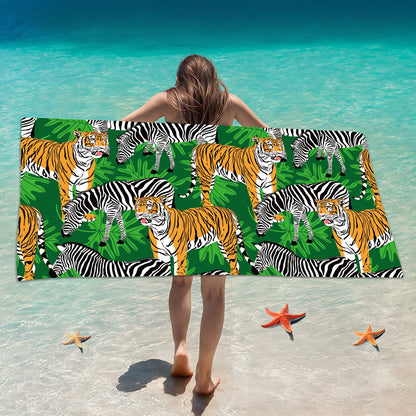 Customized Microfiber Beach Towel with Digital Print