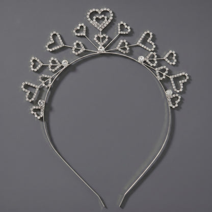 Luxury Rhinestone Princess Crown Headpiece for Birthdays and Weddings