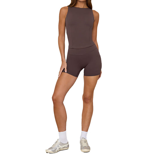 Hollow Design Yoga Tank Top for Women with Moisture-Wicking Fabric