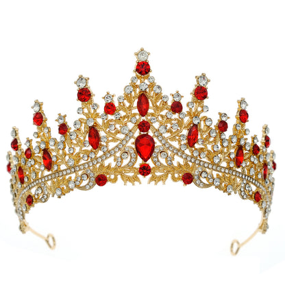 Elegant 3-Piece Bride Jewelry Set with Crown Necklace and Earrings